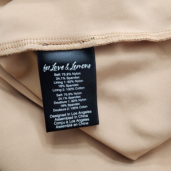 For Love & Lemons Violetta Black Lace Puff Sleeve Cocktail Dress Med Night Out - Picture 15 of 16